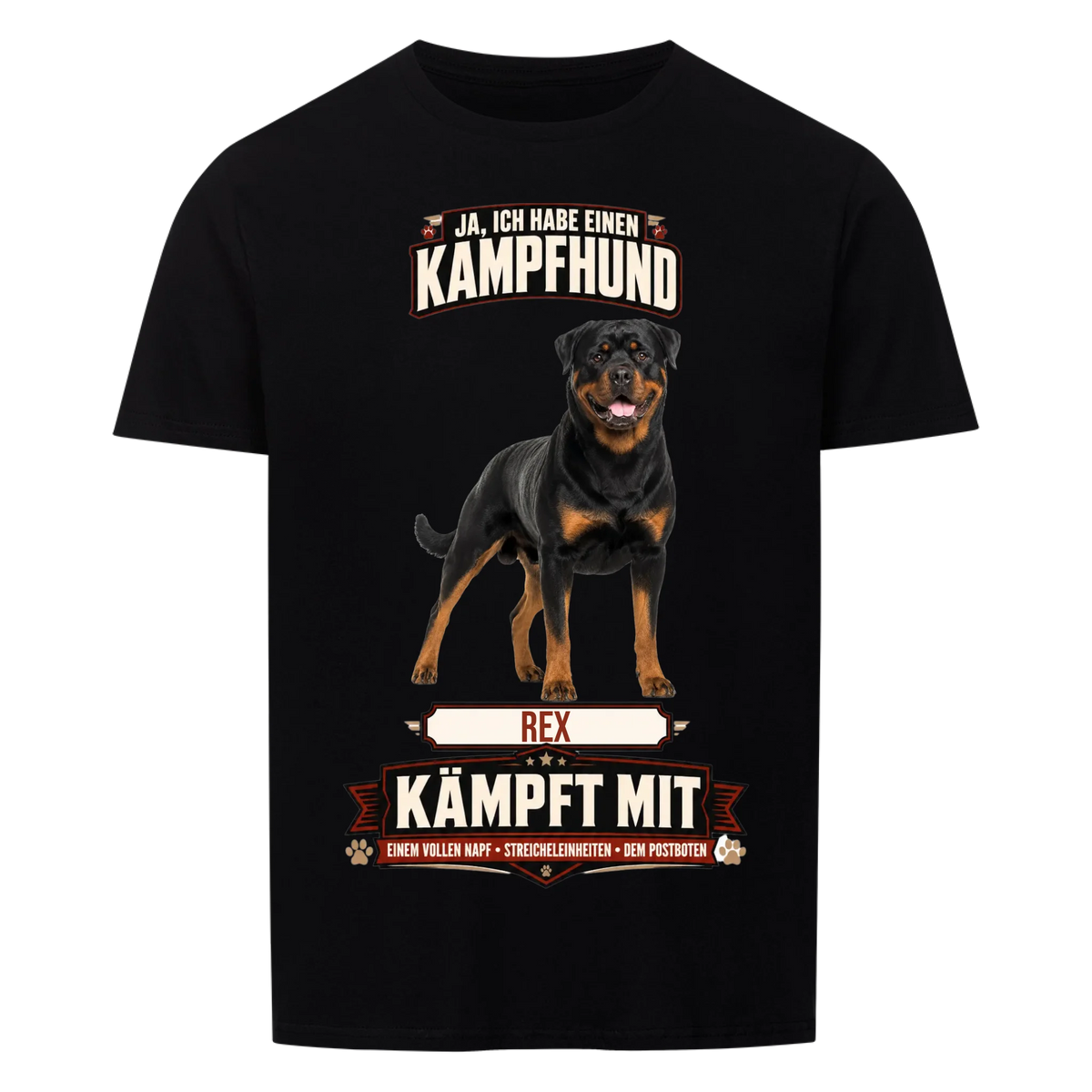 Kampfhund T-Shirt – personalisiertes Hunde-Shirt mit Foto und Name | Lil Snouts