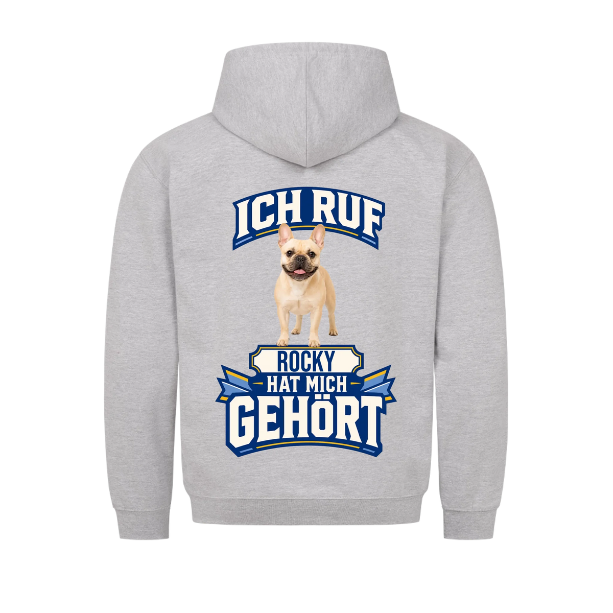 Ich ruf Hunde-Hoodie personalisiert – Farbvariante