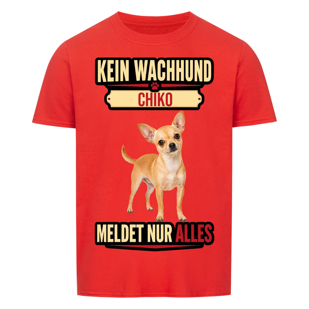 Wachhund Hunde-T-Shirt personalisiert – Farbvariante