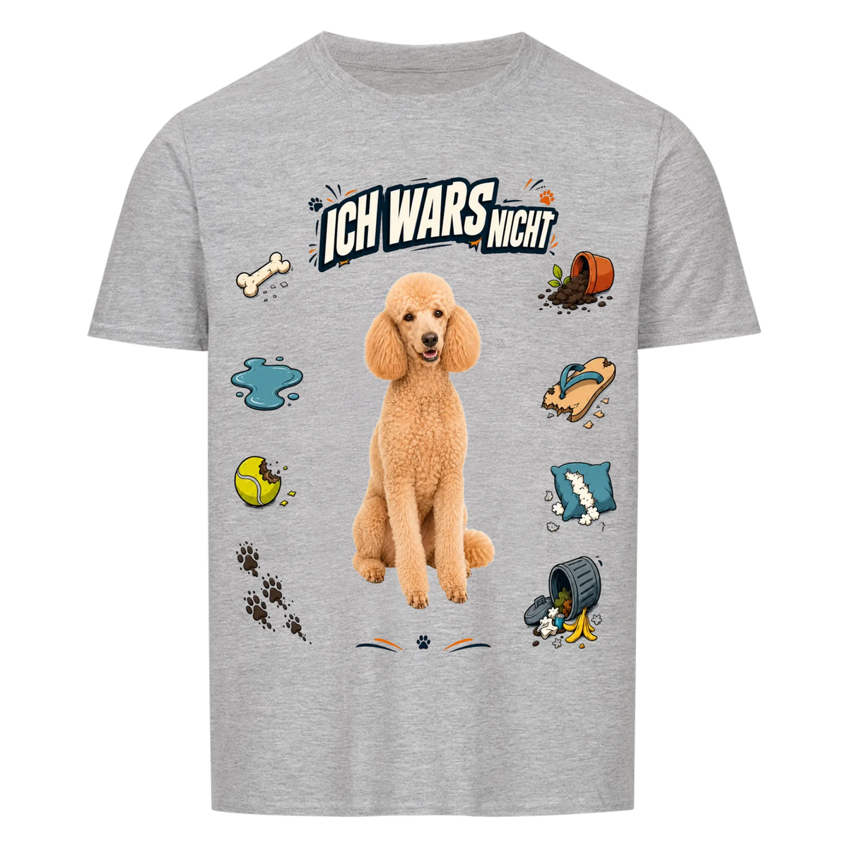 Ich wars nicht Hunde-T-Shirt personalisiert – Farbvariante