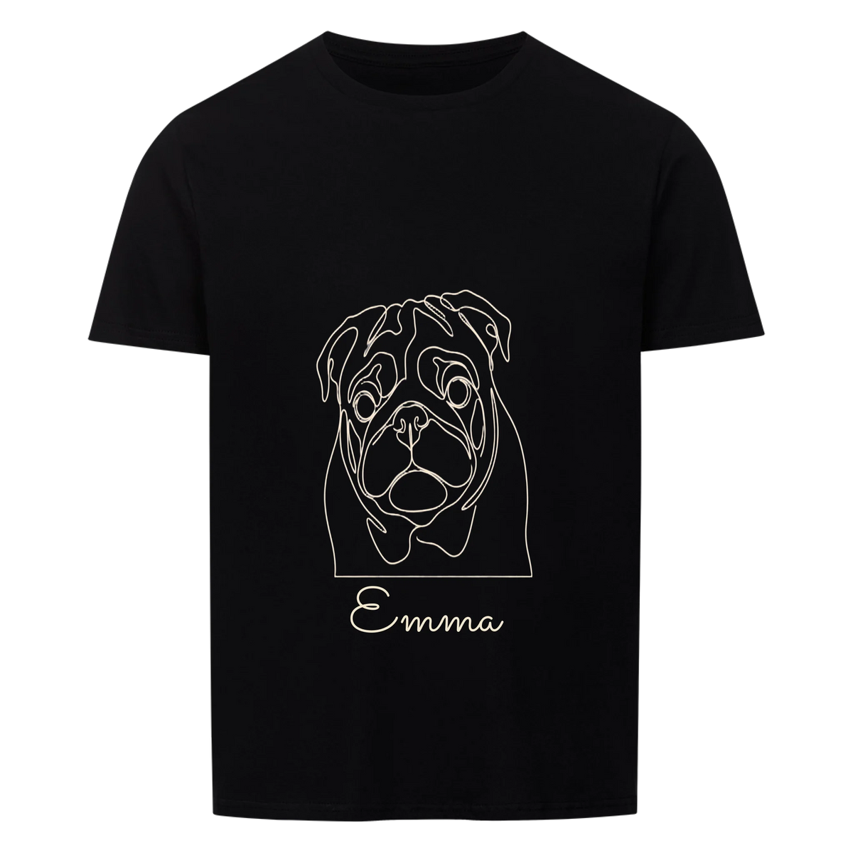 Single-Line Portrait – personalisiert mit Foto und Name deines Haustiers, Druckansicht 2 | Lil Snouts