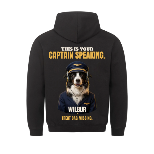 This Is Your Captain Speaking - Hoodie Black back