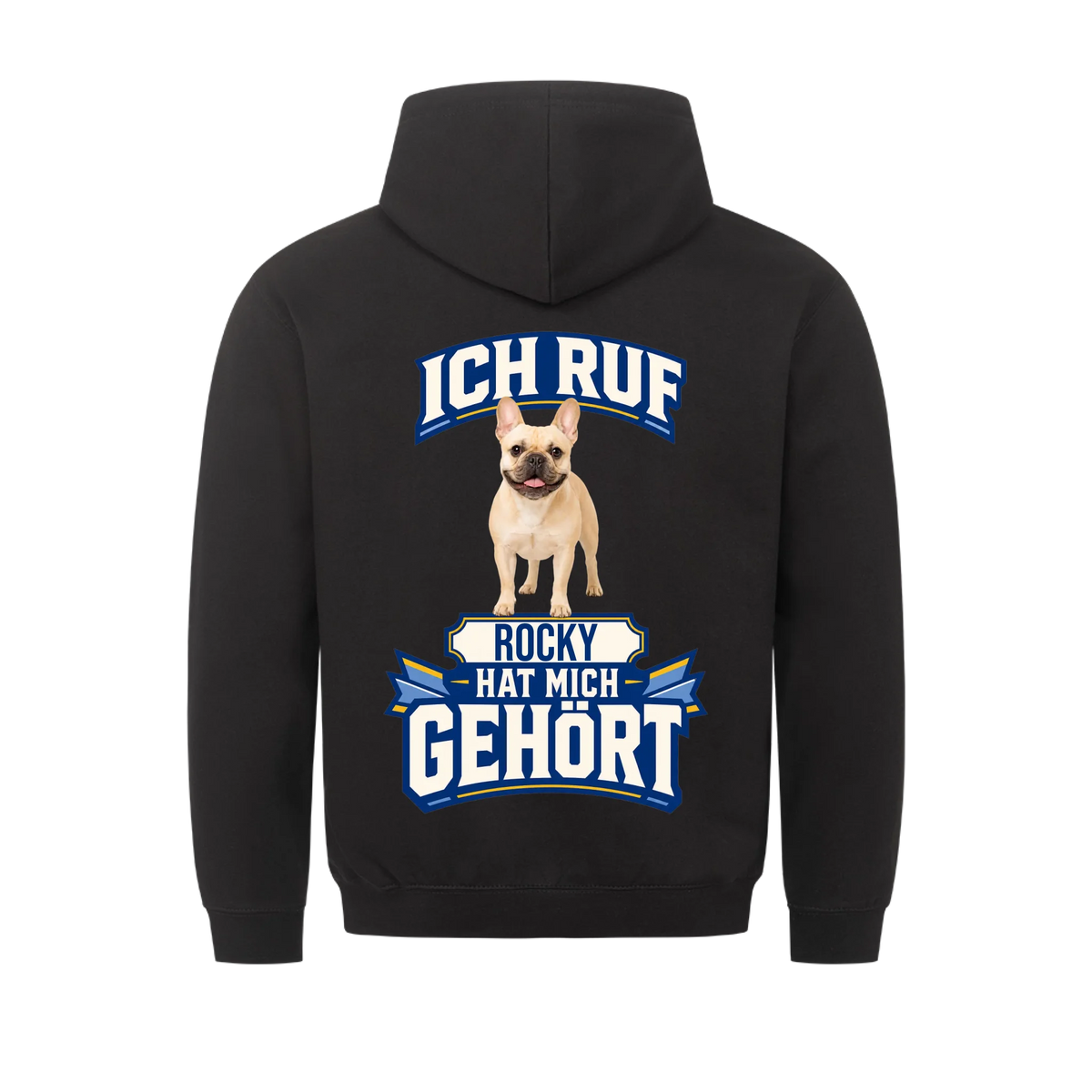 Ich ruf Hunde-Hoodie personalisiert – Farbvariante