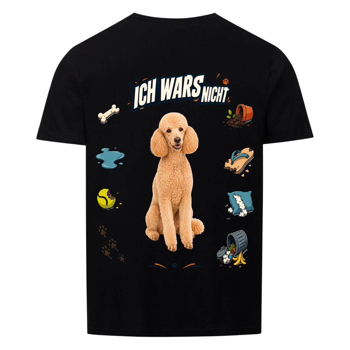 Ich wars nicht Hunde-T-Shirt personalisiert – Farbvariante