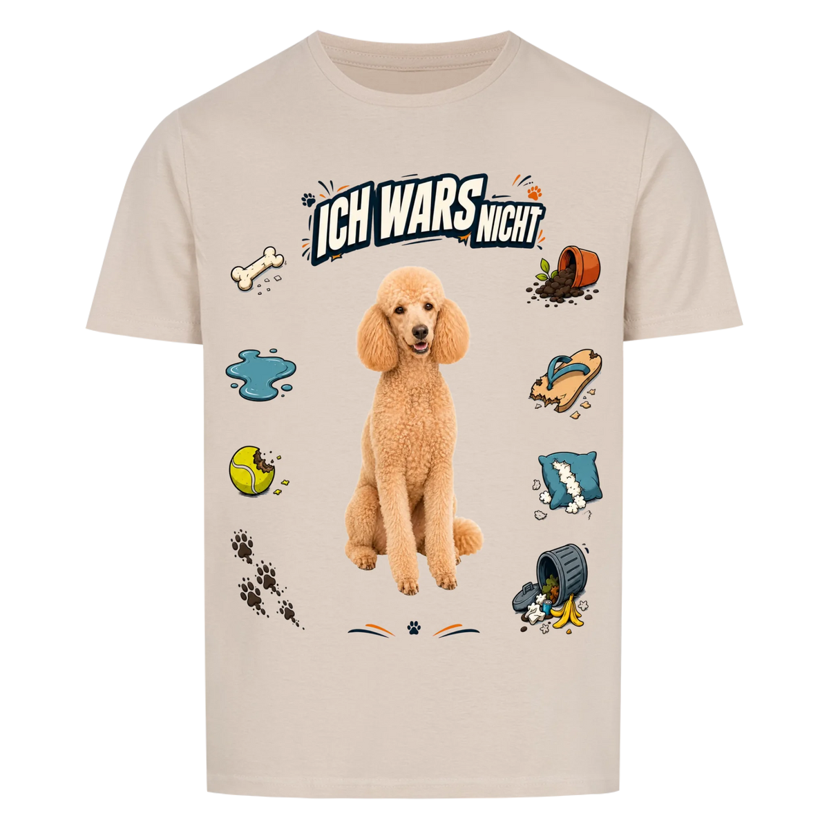 Ich wars nicht Hunde-T-Shirt personalisiert – Farbvariante