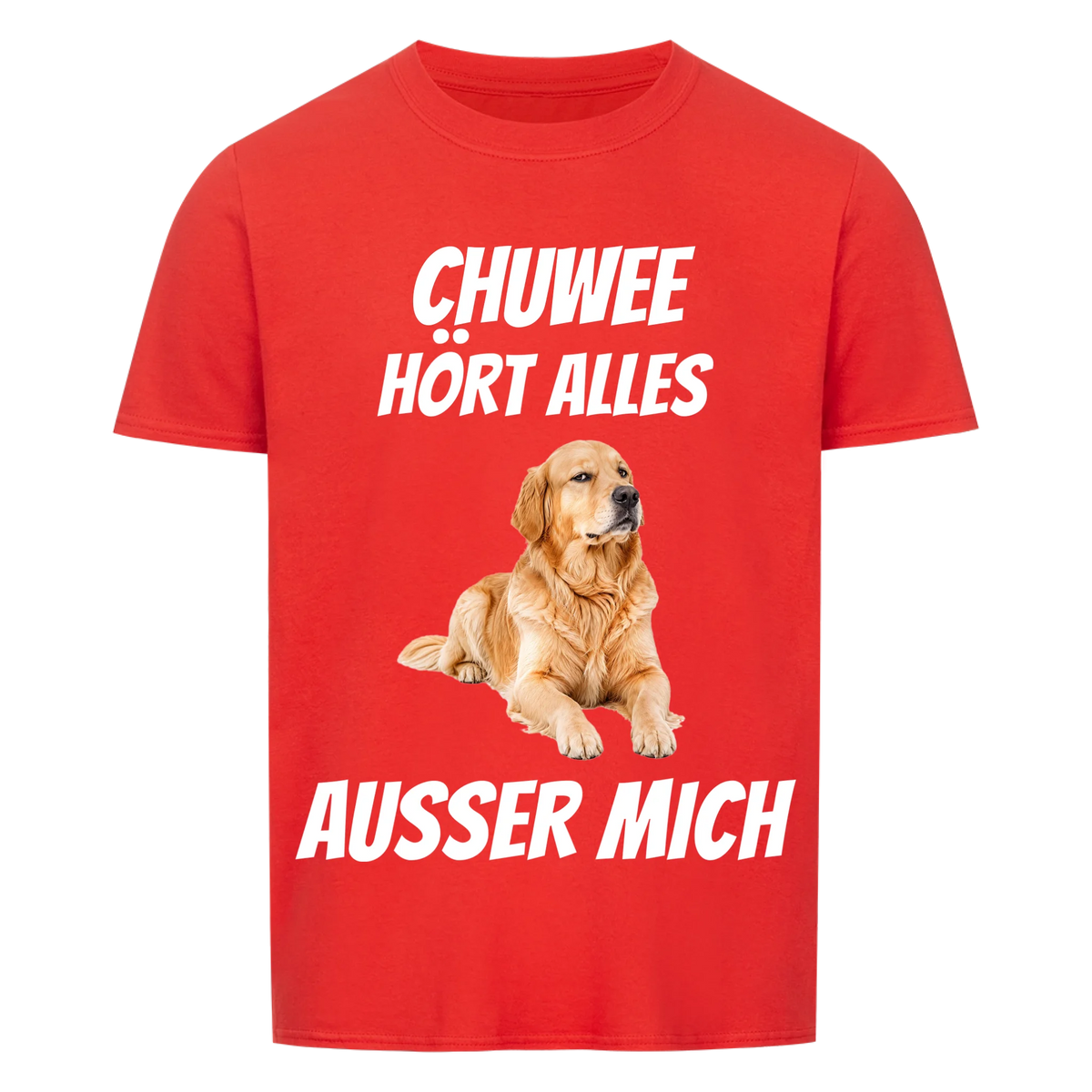 Hört alles Hunde-T-Shirt personalisiert – Farbvariante