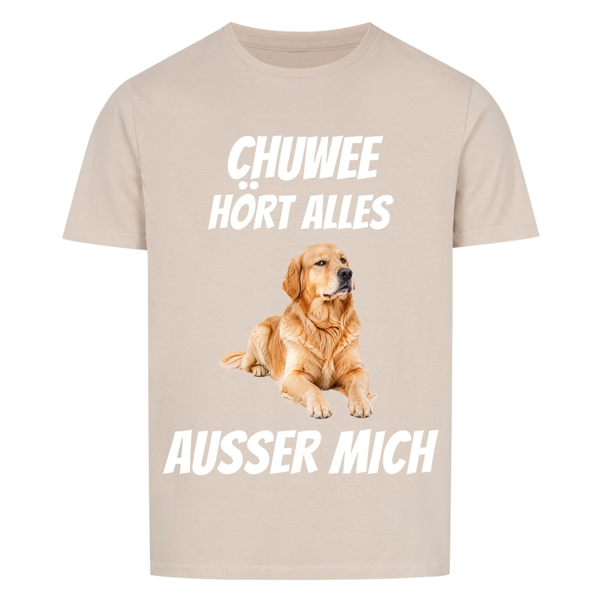 Hört alles Hunde-T-Shirt personalisiert – Farbvariante