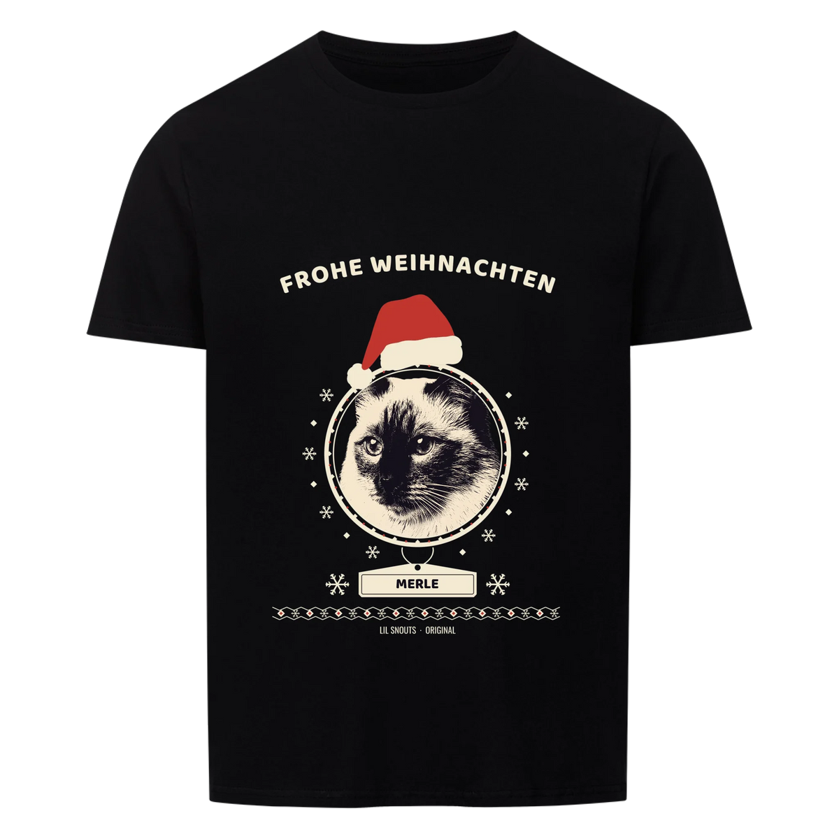 Weihnachts-Medaillon – personalisiert mit Foto und Name deines Haustiers, Druckansicht 1 | Lil Snouts