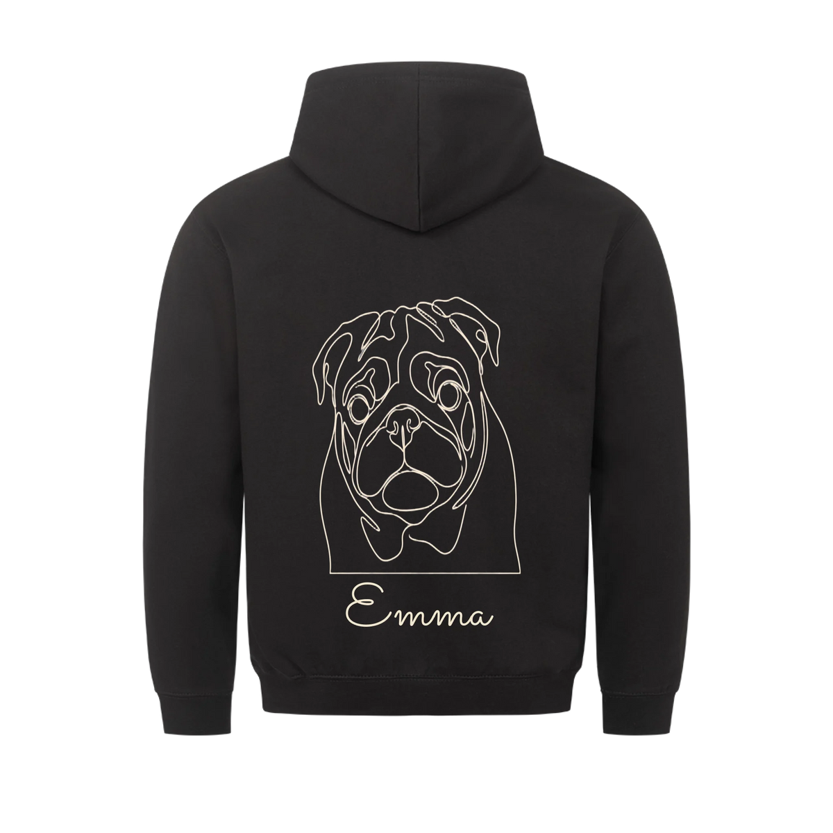 Single-Line Portrait – personalisiert mit Foto und Name deines Haustiers, Druckansicht 1 | Lil Snouts