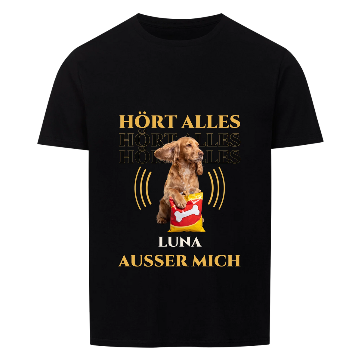 Hört alles außer mich - Upgrade T-Shirt - personalisiert mit Foto & Name | Lil Snouts