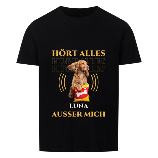 Hört alles außer mich - Upgrade T-Shirt - personalisiert mit Foto & Name | Lil Snouts