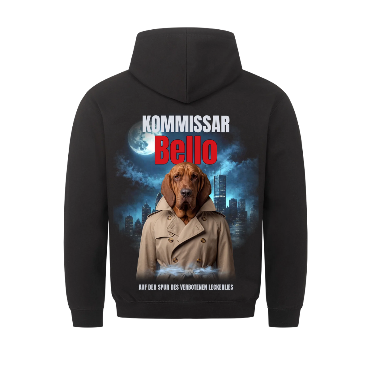 Kommissar – Noir-Krimi – personalisiert mit Foto und Name deines Haustiers, Druckansicht 2 | Lil Snouts