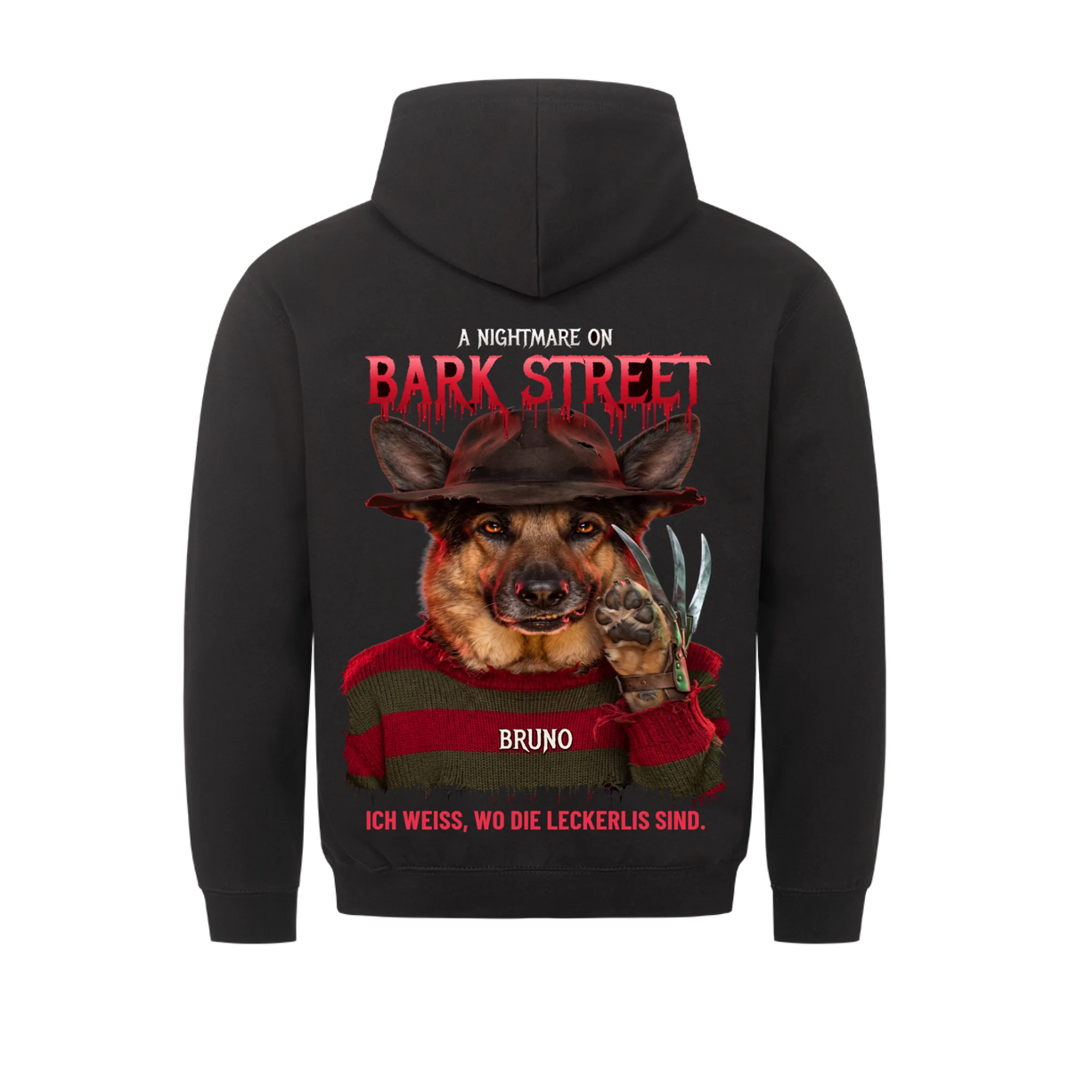 A Nightmare on Bark Street Hoodie - personalisiert mit Foto & Name | Lil Snouts