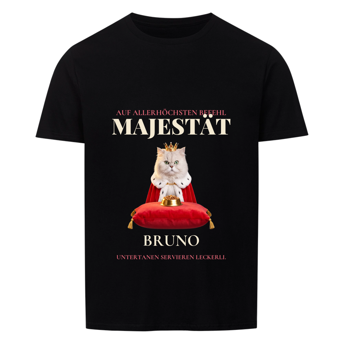 Majestaet - Dein Haustier - T-Shirt oder Hoodie - Beispiel mit Hund