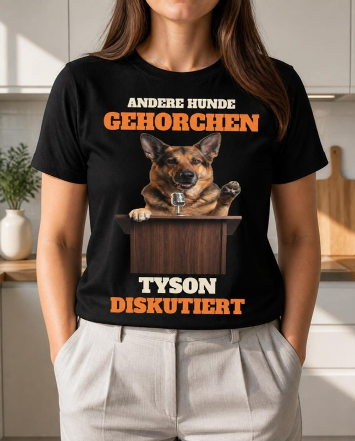 Andere Hunde gehorchen T-Shirt getragen – mit Foto und Name deines Hundes | Lil Snouts