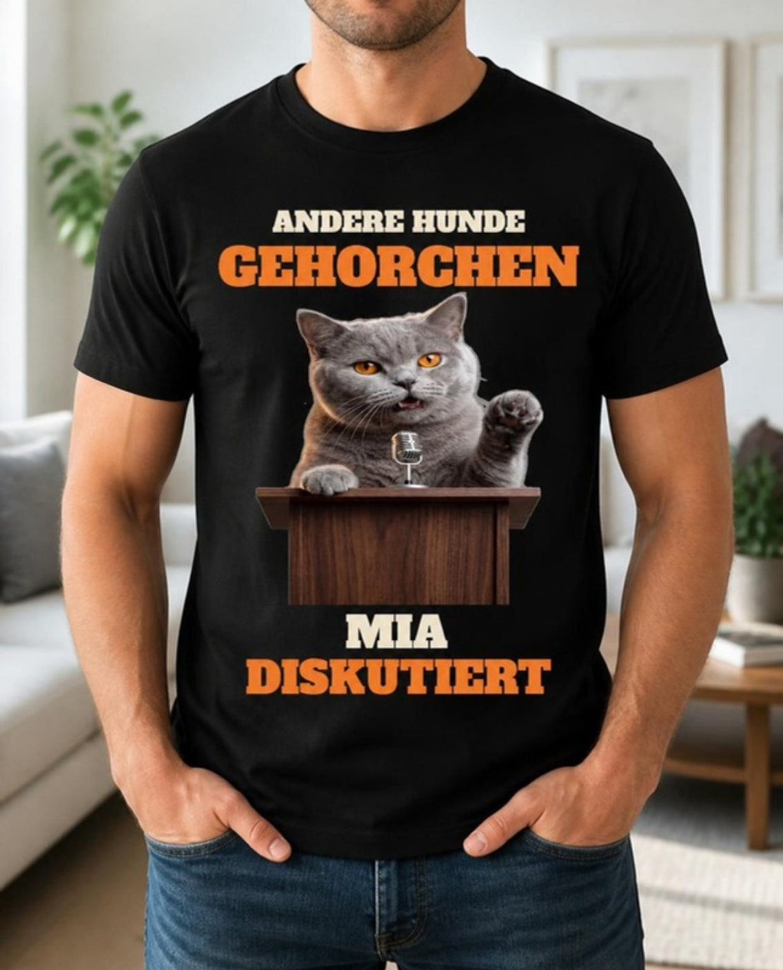 Andere Hunde gehorchen T-Shirt – Katzen-Version mit Foto und Name | Lil Snouts