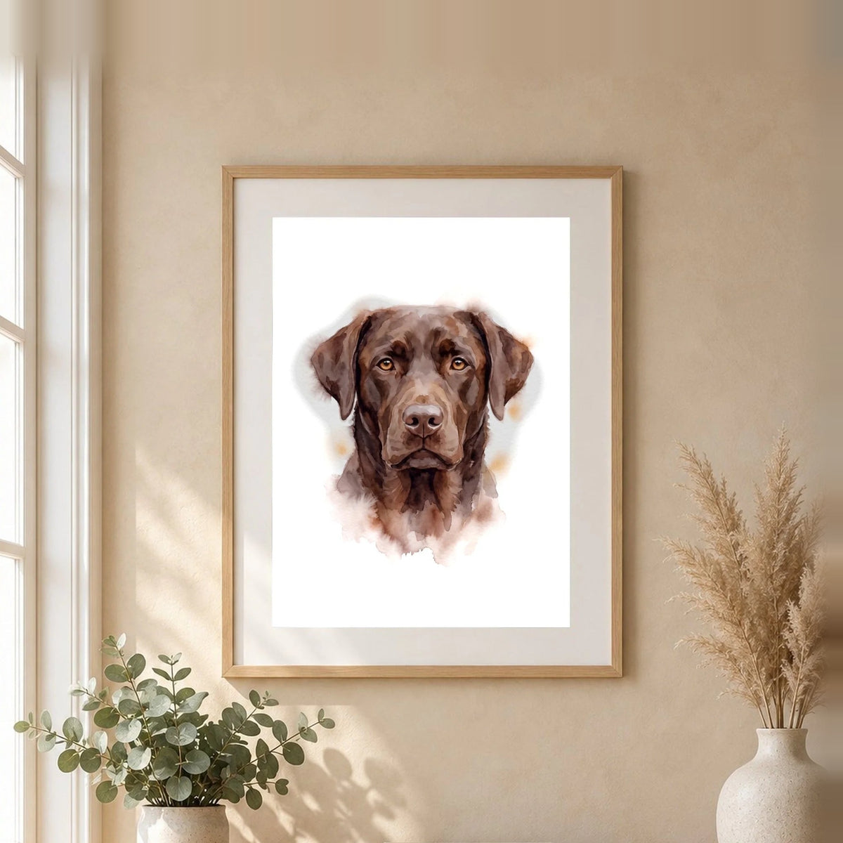 Poster und Leinwand Kartenbild Aquarell Portrait