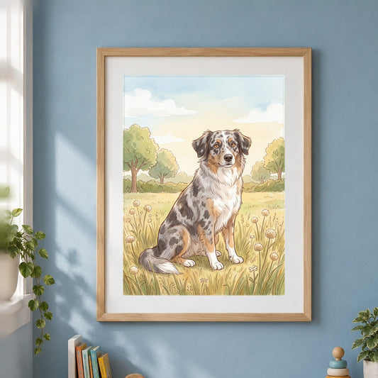 Poster und Leinwand Kartenbild Kinderbuch Illustration