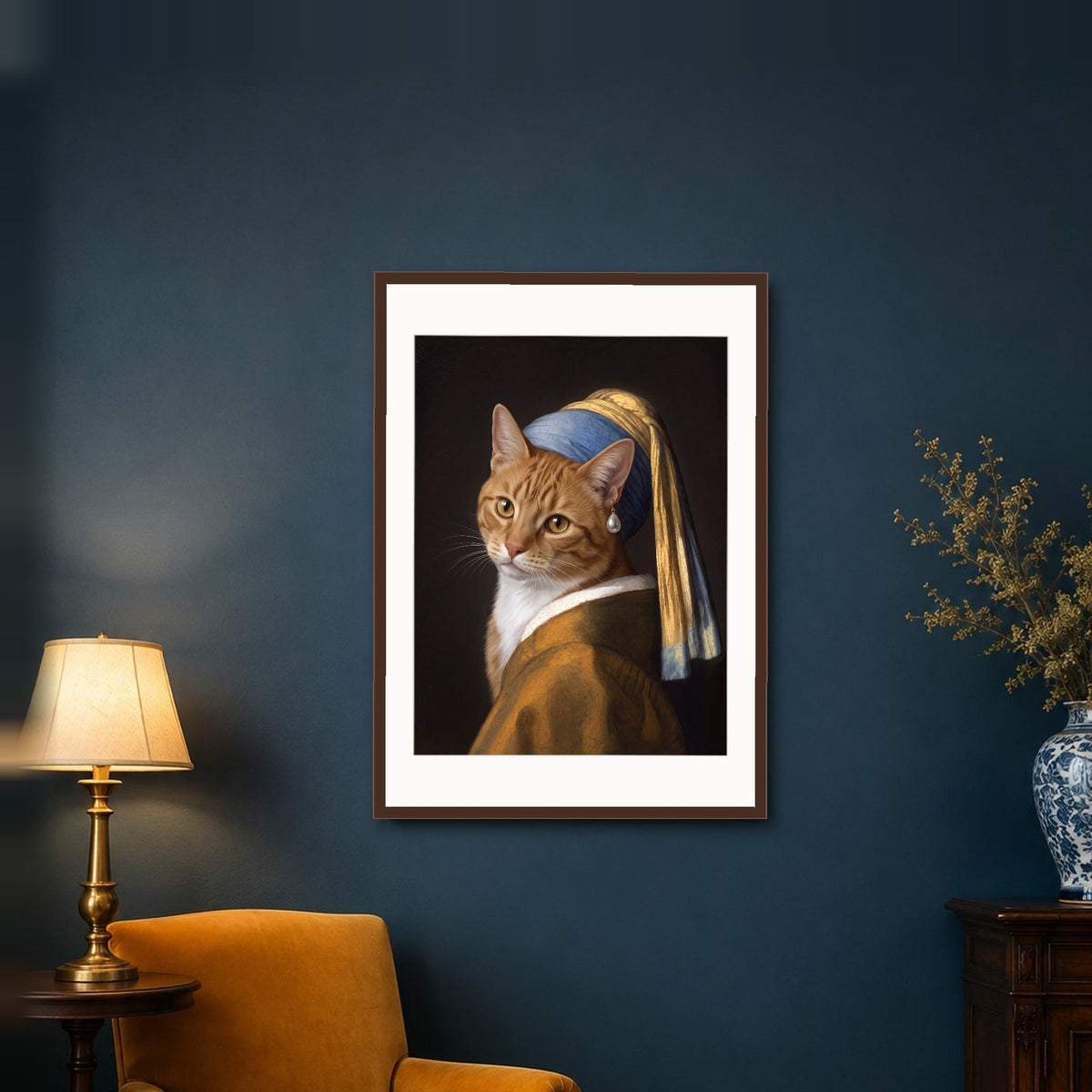 Poster und Leinwand Kartenbild Maedchen mit dem Perlenohrring