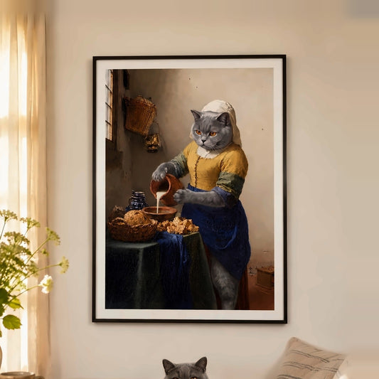 Poster und Leinwand Kartenbild Milchmaedchen