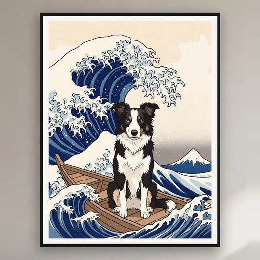 Poster und Leinwand Kartenbild Grosse Welle