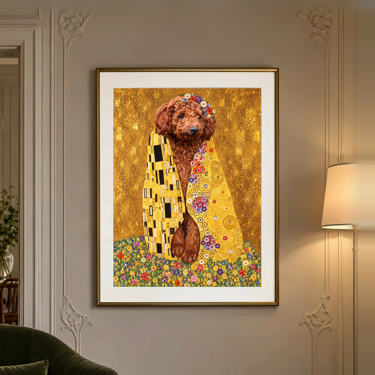 Poster und Leinwand Kartenbild Der Kuss